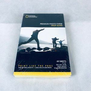 National Geographic Premium Photo Paper High Gloss 60 Sheets Size 4-by-6-inch